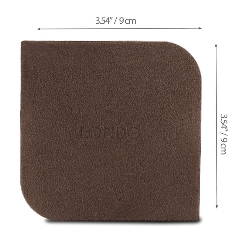 Londo Leather Coasters (Set of 4) â€“ Premium Drink Coasters with Non-Slip Surface, Stylish & Durable Protection for Tables - Image 4